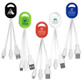 2-in-1 Charging Cable For Cell Phones and Tablets